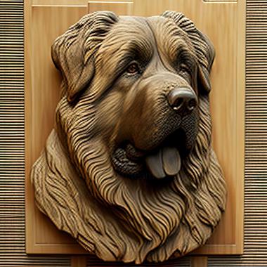 3D model Caucasian Shepherd dog (STL)